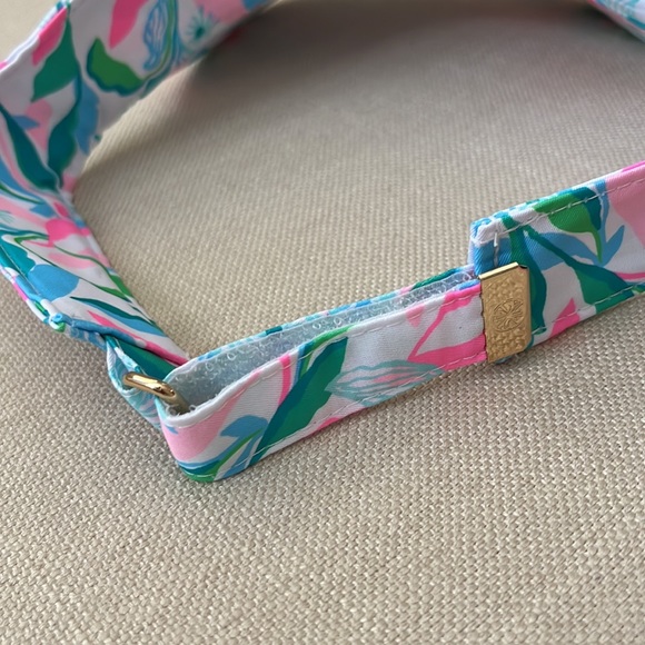 Lilly Pulitzer Adjustable Visor "It's a Match, Holding Court" - NWT - Picture 5 of 8